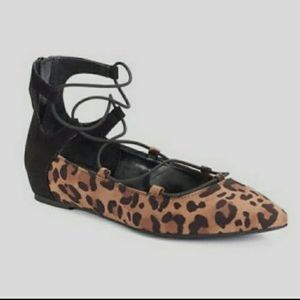 Jennifer Lopez Terri Leopard Ballet Flats Size 7½‎